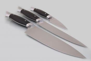 Набор кухонных ножей "Рататуй" Кованая сталь х12мф. Рукоять дерево Венге.
